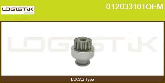 Pinion, starter (012033101OEM)