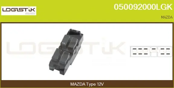 Switch, window regulator (050092000LGK)