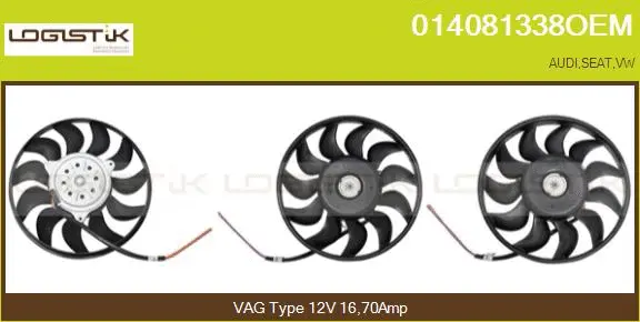 Fan, engine cooling (014081338OEM)