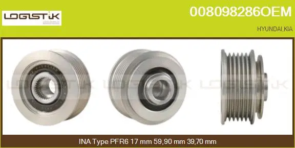 Belt Pulley, alternator (008098286OEM)