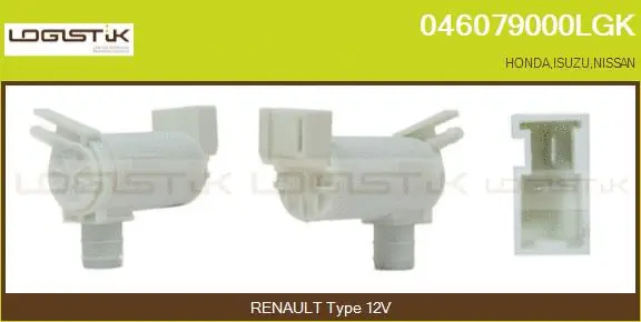 Washer Fluid Pump, window cleaning (046079000LGK)