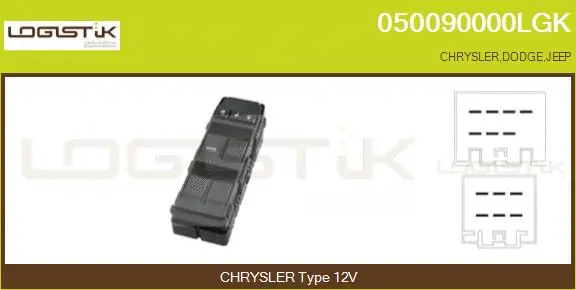 Switch, window regulator (050090000LGK)