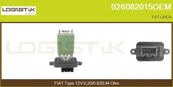 Resistor, interior blower (026082015OEM)