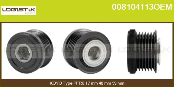 Belt Pulley, alternator (008104113OEM)