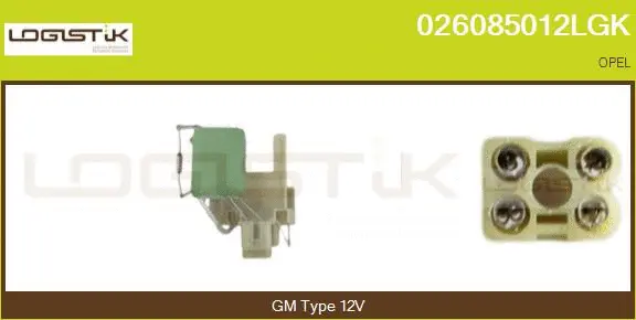 Series resistor, electric motor (radiator fan) (026085012LGK)