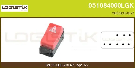 Hazard Warning Light Switch (051084000LGK)