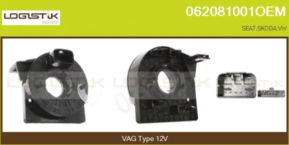 Clockspring, airbag (062081001OEM)