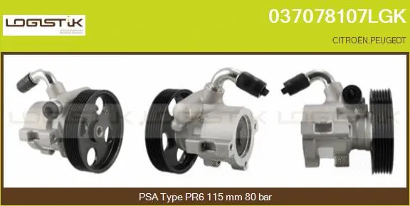 Hydraulic Pump, steering (037078107LGK)