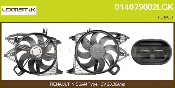Electric Motor, radiator fan (014079002LGK)
