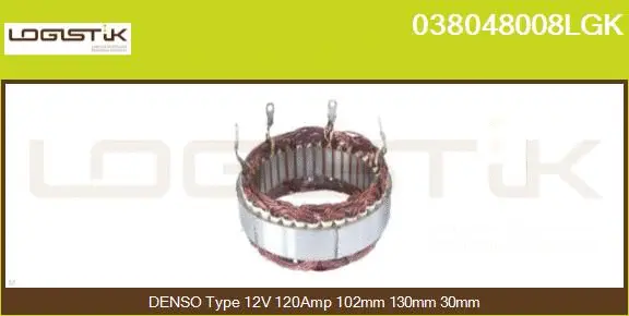Stator, alternator (038048008LGK)