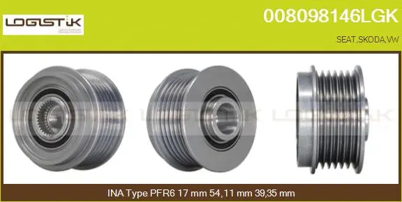 Belt Pulley, alternator (008098146LGK)