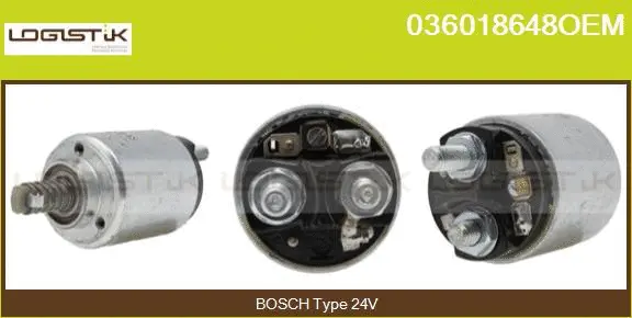 Solenoid Switch, starter (036018648OEM)