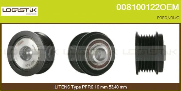 Belt Pulley, alternator (008100122OEM)