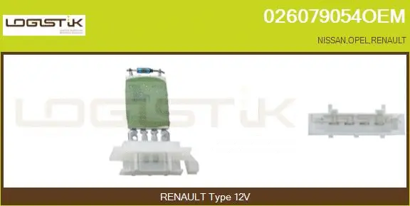 Resistor, interior blower (026079054OEM)