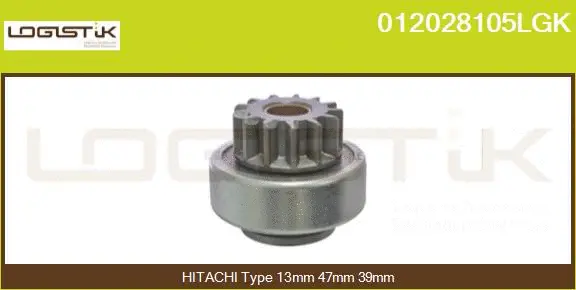 Pinion, starter (012028105LGK)