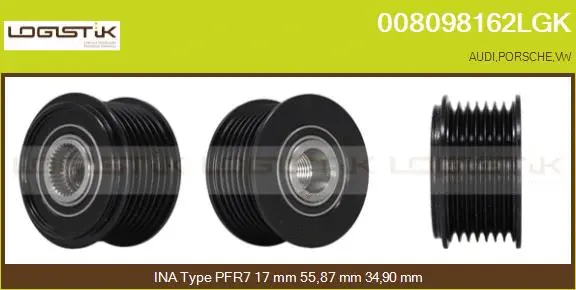 Belt Pulley, alternator (008098162LGK)