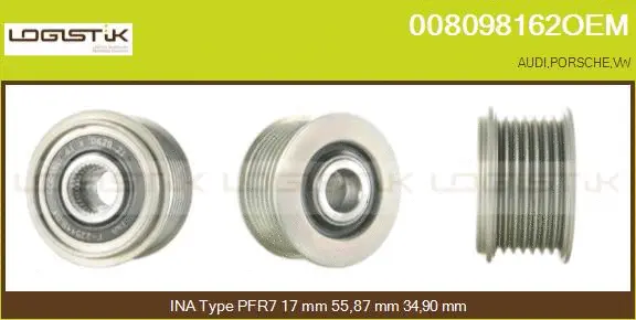 Belt Pulley, alternator (008098162OEM)