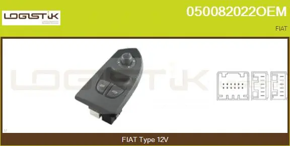 Switch, window regulator (050082022OEM)