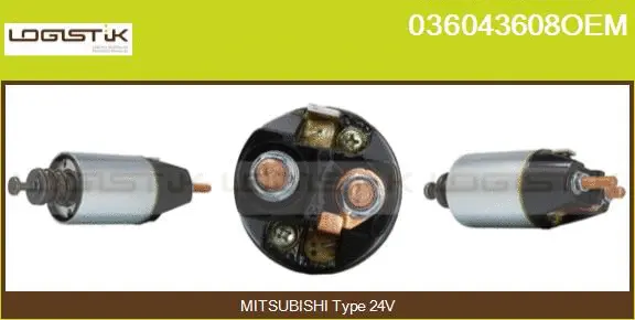 Solenoid Switch, starter (036043608OEM)