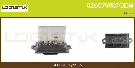 Resistor, interior blower (026079007OEM)