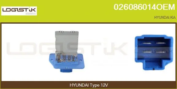 Resistor, interior blower (026086014OEM)
