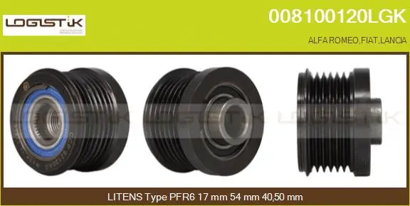 Belt Pulley, alternator (008100120LGK)