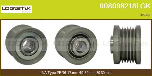 Belt Pulley, alternator (008098218LGK)