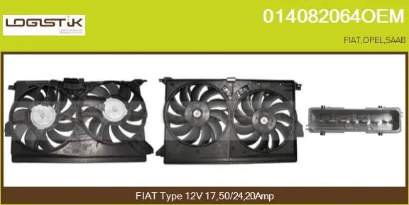 Electric Motor, radiator fan (014082064OEM)