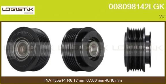 Belt Pulley, alternator (008098142LGK)