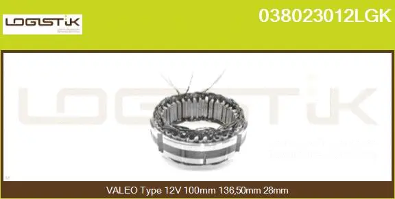 Stator, alternator (038023012LGK)