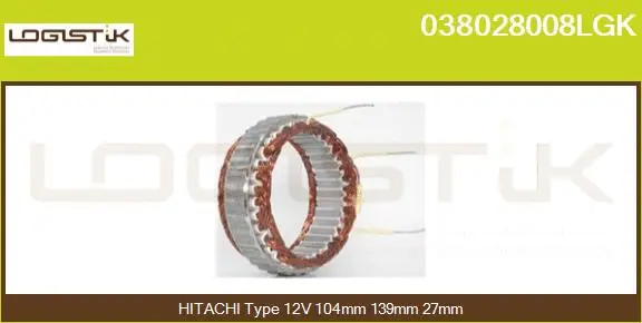 Stator, alternator (038028008LGK)