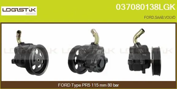 Hydraulic Pump, steering (037080138LGK)