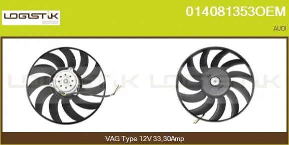 Fan, engine cooling (014081353OEM)