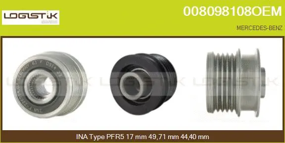 Belt Pulley, alternator (008098108OEM)
