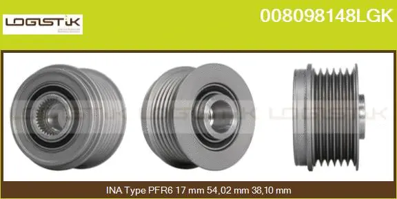Belt Pulley, alternator (008098148LGK)