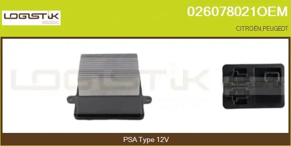Resistor, interior blower (026078021OEM)