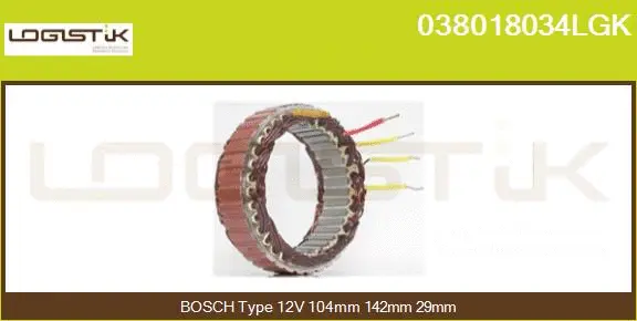Stator, alternator (038018034LGK)
