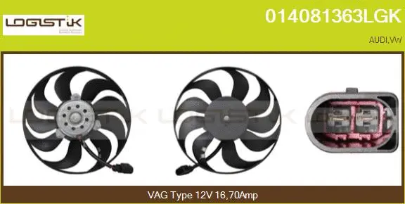 Fan, engine cooling (014081363LGK)