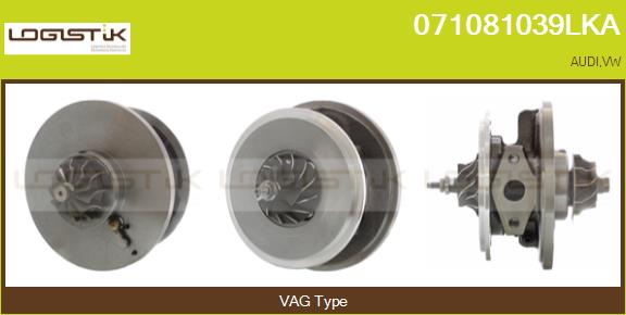 Core assembly, turbocharger (071081039LKA)