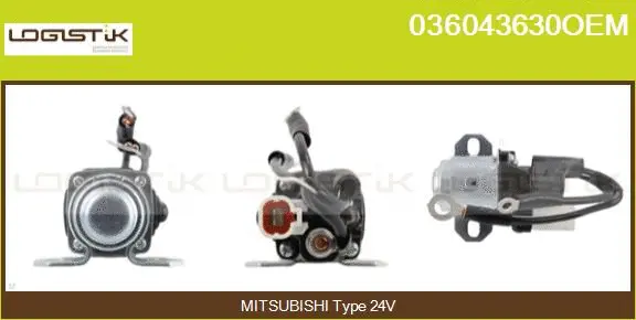 Solenoid Switch, starter (036043630OEM)