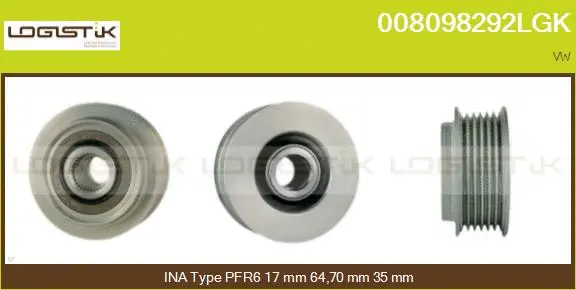 Belt Pulley, alternator (008098292LGK)