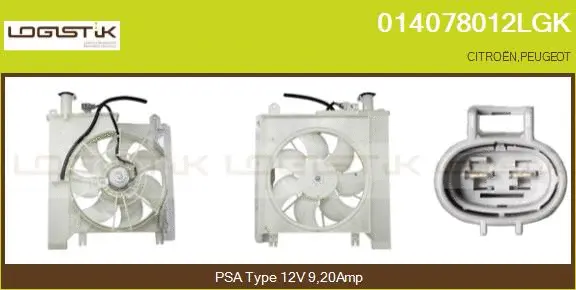 Electric Motor, radiator fan (014078012LGK)