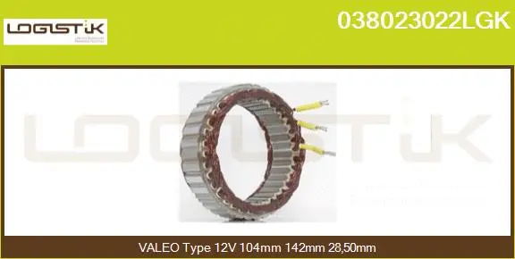 Stator, alternator (038023022LGK)