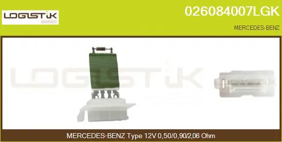 Resistor, interior blower (026084007LGK)