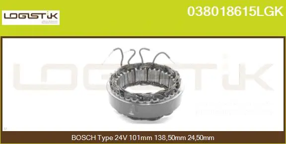 Stator, alternator (038018615LGK)