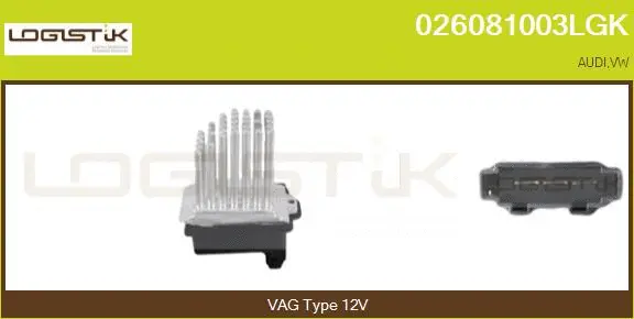 Resistor, interior blower (026081003LGK)