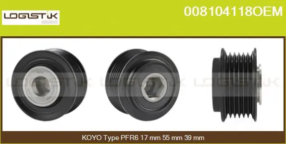 Belt Pulley, alternator (008104118OEM)