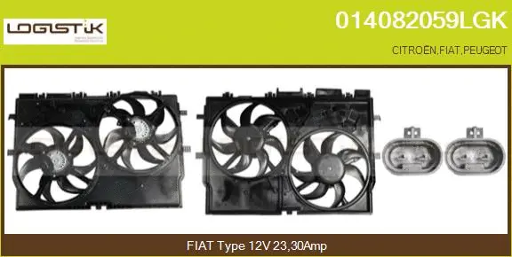 Electric Motor, radiator fan (014082059LGK)