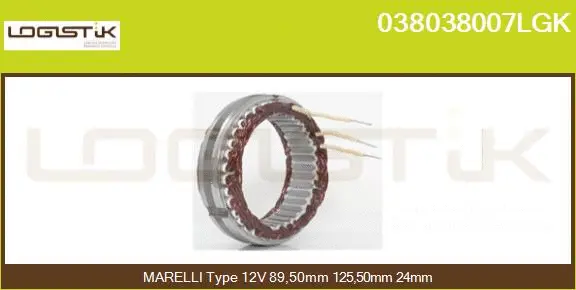 Stator, alternator (038038007LGK)