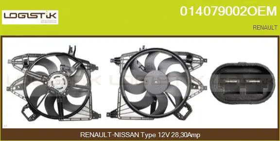 Electric Motor, radiator fan (014079002OEM)